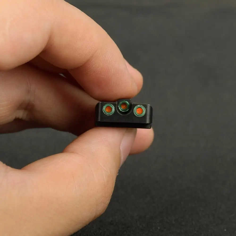 Задний фокусирующий замок для Glock Gear настоящее красное и зеленое оптоволокно 17/17L