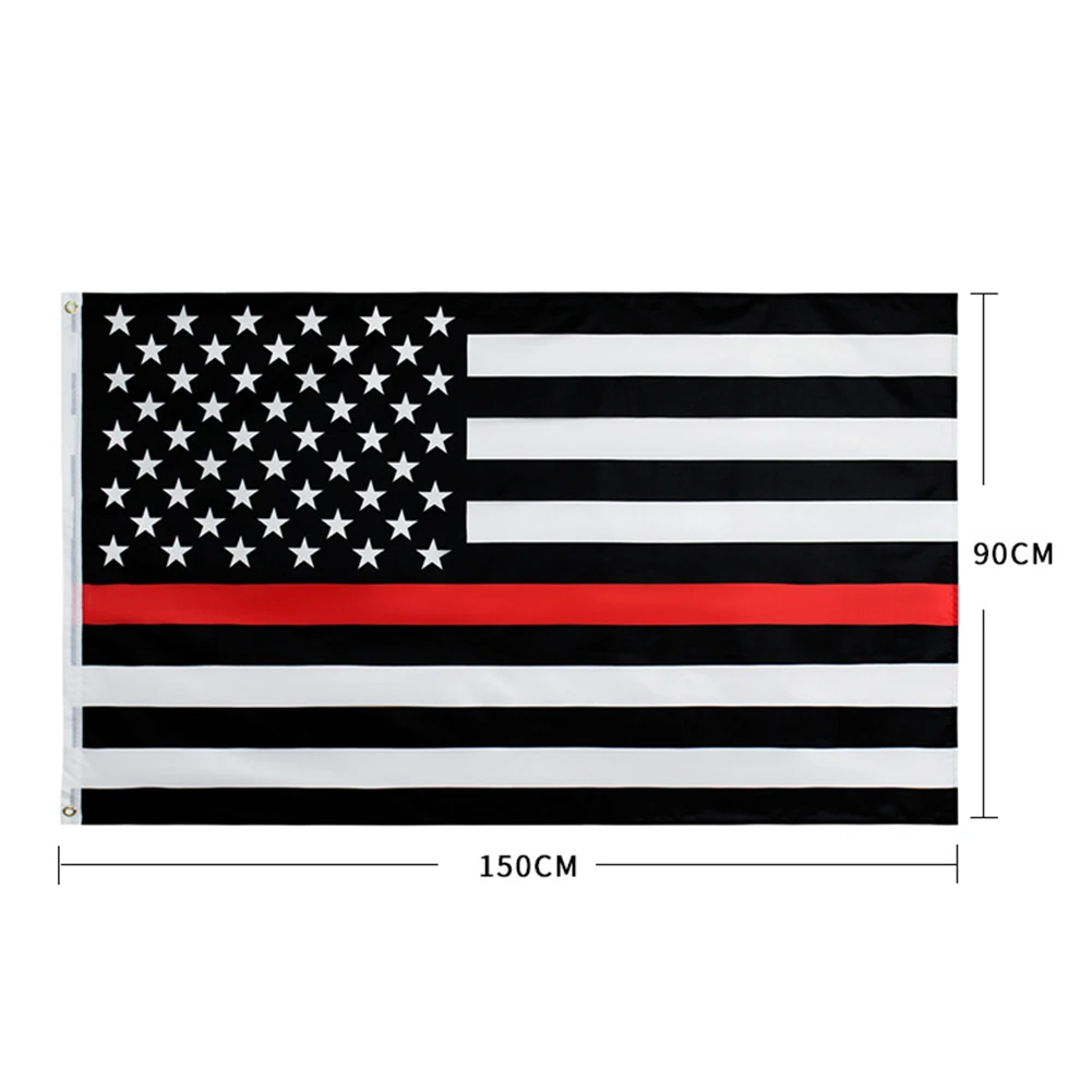 Thin Blue Line USA Flag Brass Grommets Bright Color UV Fade Resistant American Police Honoring Law Enforcement Officers | Дом и сад