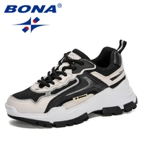 bona 2021 new designers trendy sports shoes women breathable lightweight sneakers woman casual shoes running walking shoes lady