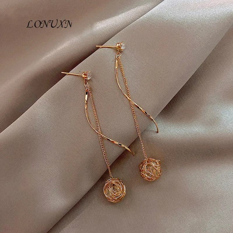 Высокое качество французские дикие Модные серьги с кисточками из 925 серебра для