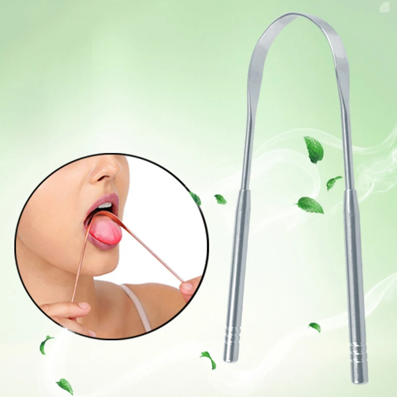 Профессиональный скребок для языка из нержавеющей стали чистки свежего дыхания