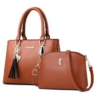women set bags pu leather large capacity designer bag for ladies shoulder messenger bag tassel handbag new