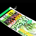 Рыболовные Крючки Sabiki с перьями скумбрии, приманки для ловли окуня, трески, морские рыболовные снасти светящиеся, рыболовные крючки B353, 6 шт.