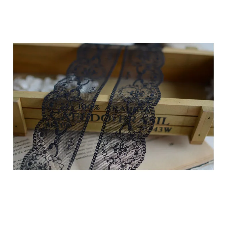 Гладкое Черное Кружевное Платье из полиэстера | Дом и сад