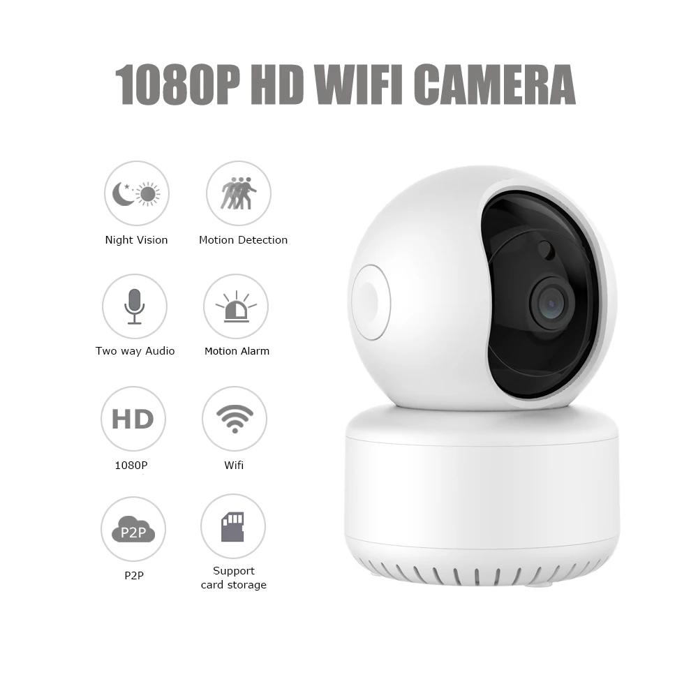 Wi Fi ip камера HD 3MP домашняя видеонаблюдения беспроводная облачное ночное видение