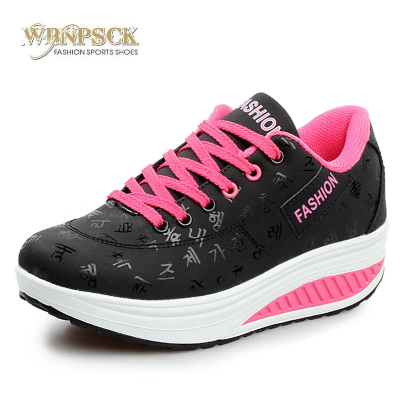 Популярные женские кроссовки 2020 Дышащая водонепроницаемая обувь на танкетке