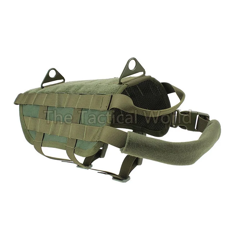 Полицейская K9 тактическая тренировочная собачья жгут Molle жилет пакеты пальто 4 цвета S-XL уличная Военная охотничья одежда для собак несущий подшипник