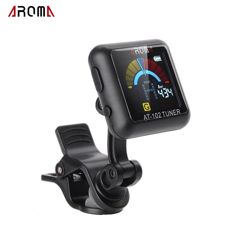 Электронный тюнер AROMA AT-102 вращающийся на клипсе цветной экран встроенная