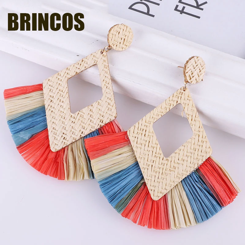 Серьги с кисточками 2019 модные богемные женские длинные серьги в виде капель воды