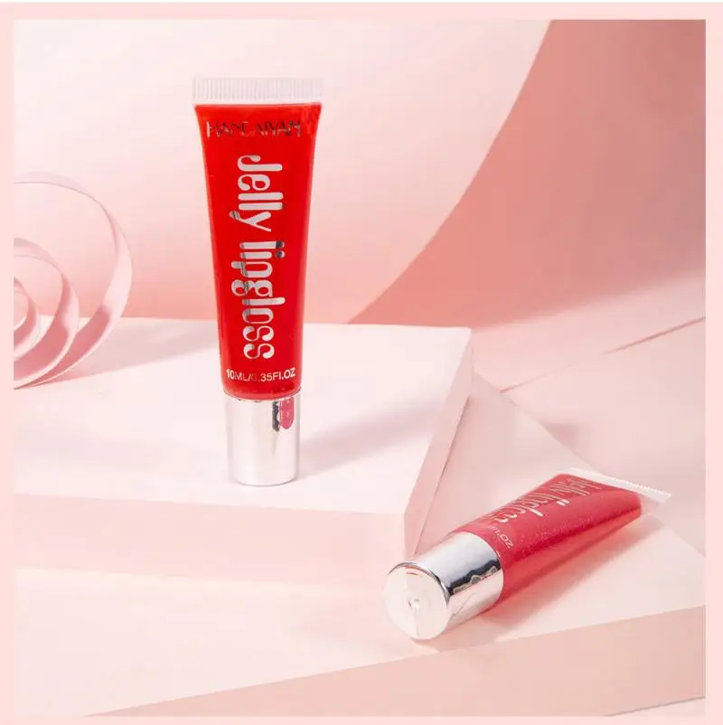 

Moisturizer Plumper Lip Gloss Long Lasting Candy Lips Pump Transparent Waterproof Volume Lipgloss Vivid Colorful Lipgloss TSLM2