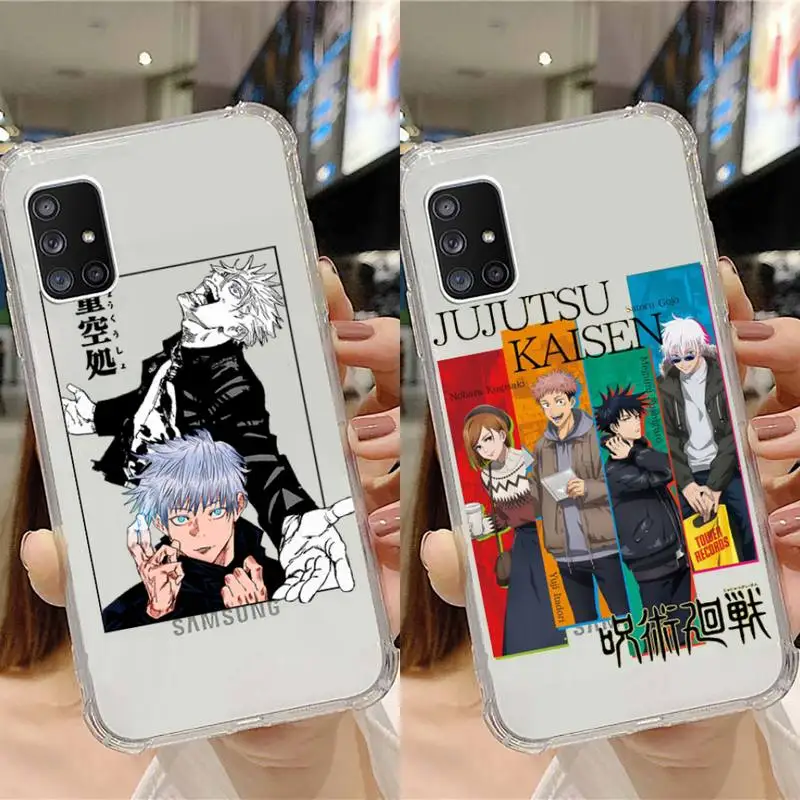 

Jujutsu Kaisen Japan Anime Phone Case Transparent For Samsung Galaxy A S Note 9 11 10 51 50 71 70 80 20 21 30s ultra plus