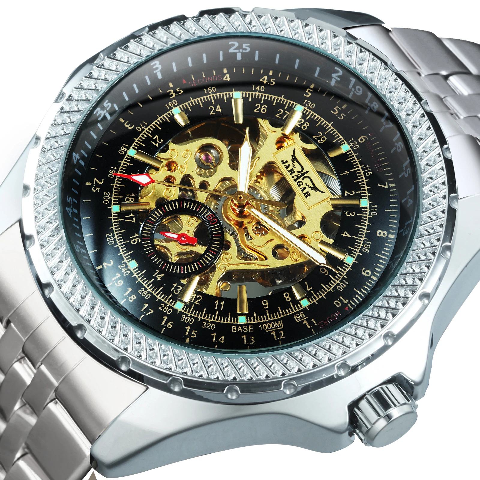 Мужские механические часы скелетоны с автоподзаводом на ремешке|Мужские часы| |