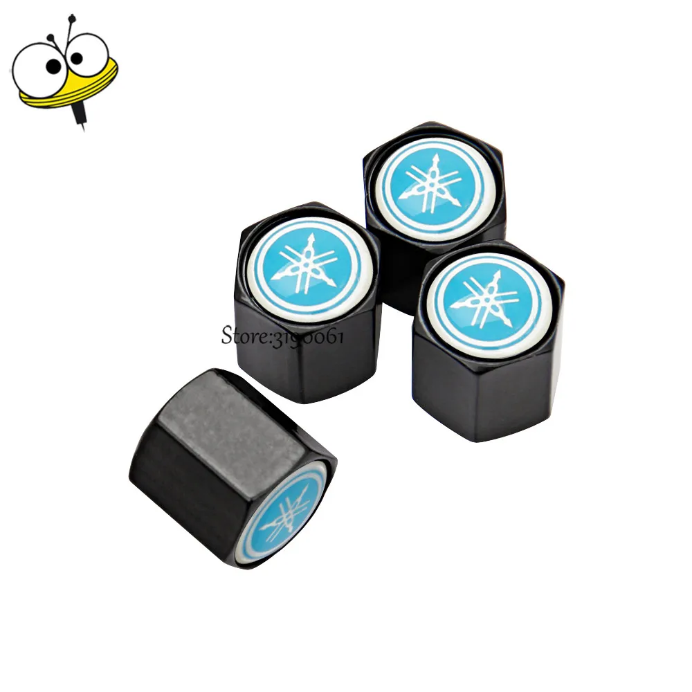 

Auto Car Accessories Wheels Rims Sticker Tire Valve Caps Cover For Yamaha R1 R3 R6 R15 R25 YBR125 YBR250 XT600 DT125 FZ1 MT06