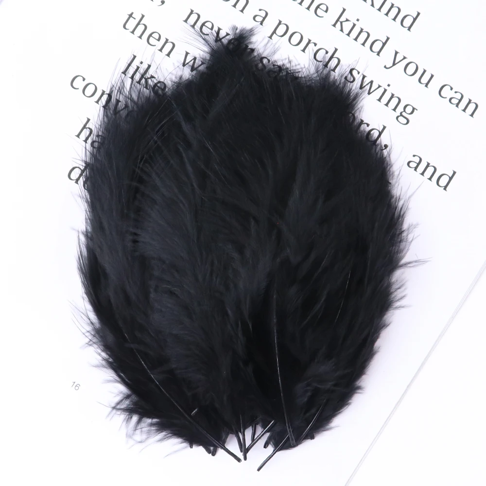 50 шт./лот натуральные перья индейки Марабу для рукоделия 10-15 см/4-6 дюймов плюмас