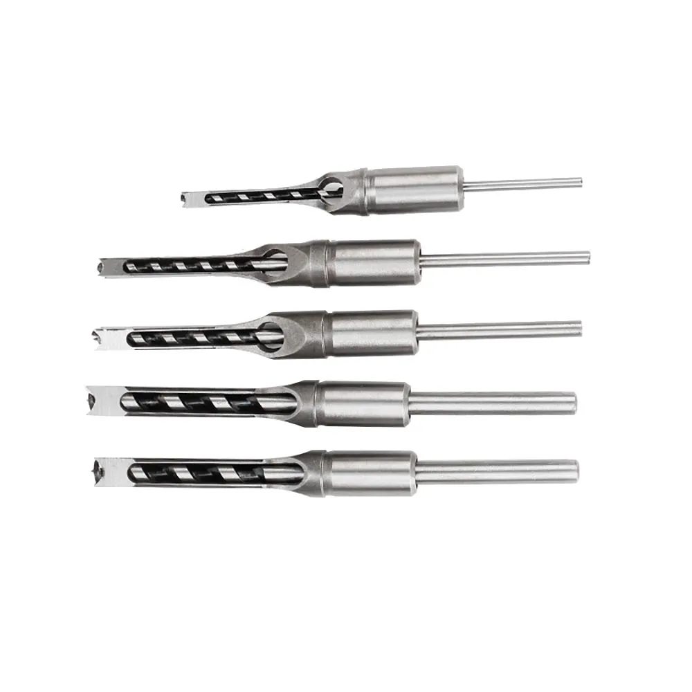 6-25mm Square Hole Drill Bit Mortising Woodworking Saw Morti