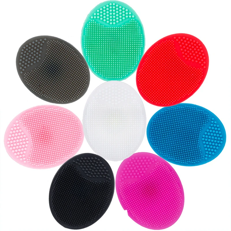 

Imple Solid Color Blackhead Scrub Exfoliating Cleansing Brush Cleansing Skin Care Silicone Soft Massage Beauty Tool