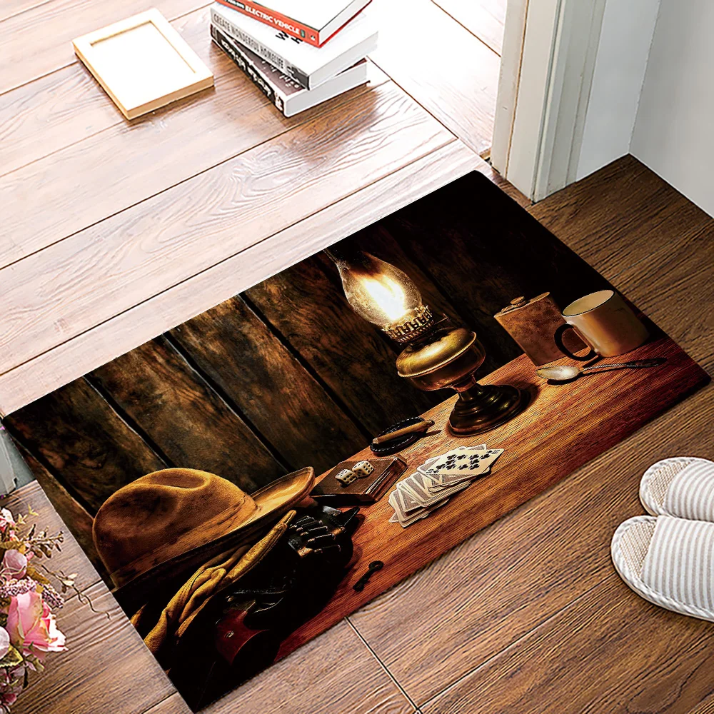 Легендарный ковбой на западе Америки носит шляпы перчатки и ружья домашние