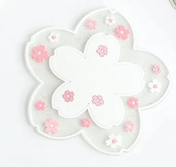 Heat Insulation Table Mat Japan Style Cherry Blossom Cup Pad Milk Mug Coffee Coaster Kitchen Accessories | Дом и сад