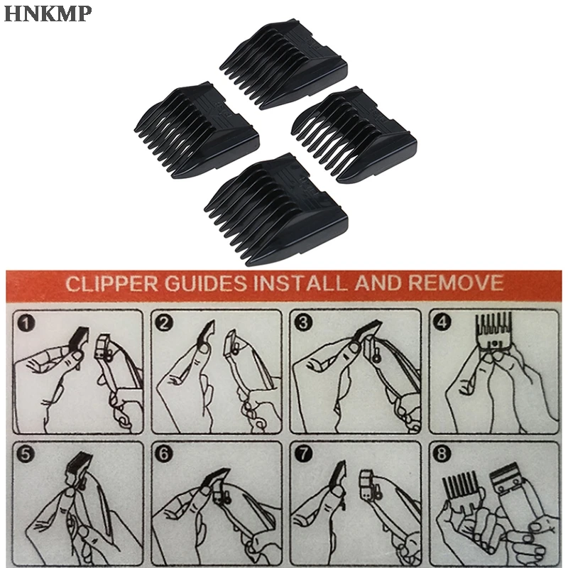 

4Pcs/set Universal Hair Clipper Limit Comb Guide Attachment Size Barber Replacement