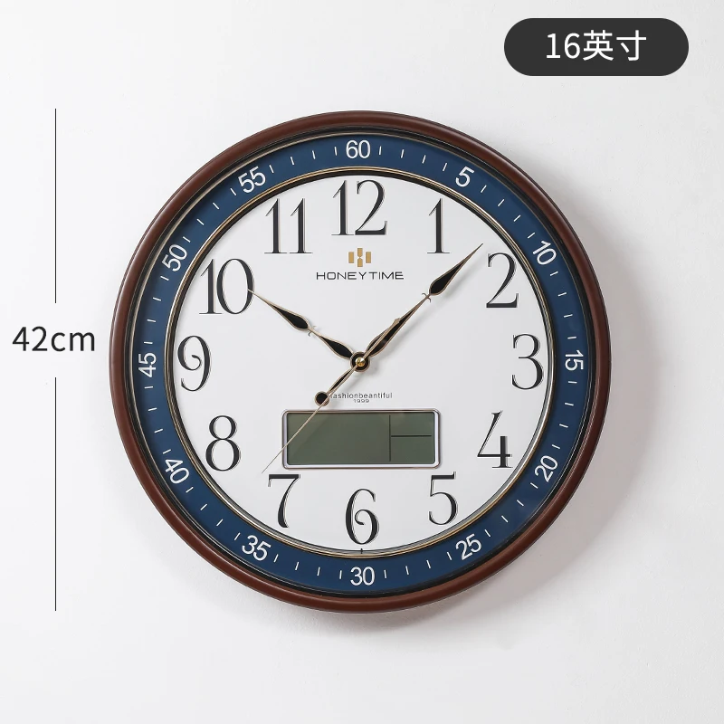 

Simple Creative Wall Clock Plastic Round Living Room Calendar Wall Clocks Modern Design Silent Zegary Na Sciane Clocks EF50WC