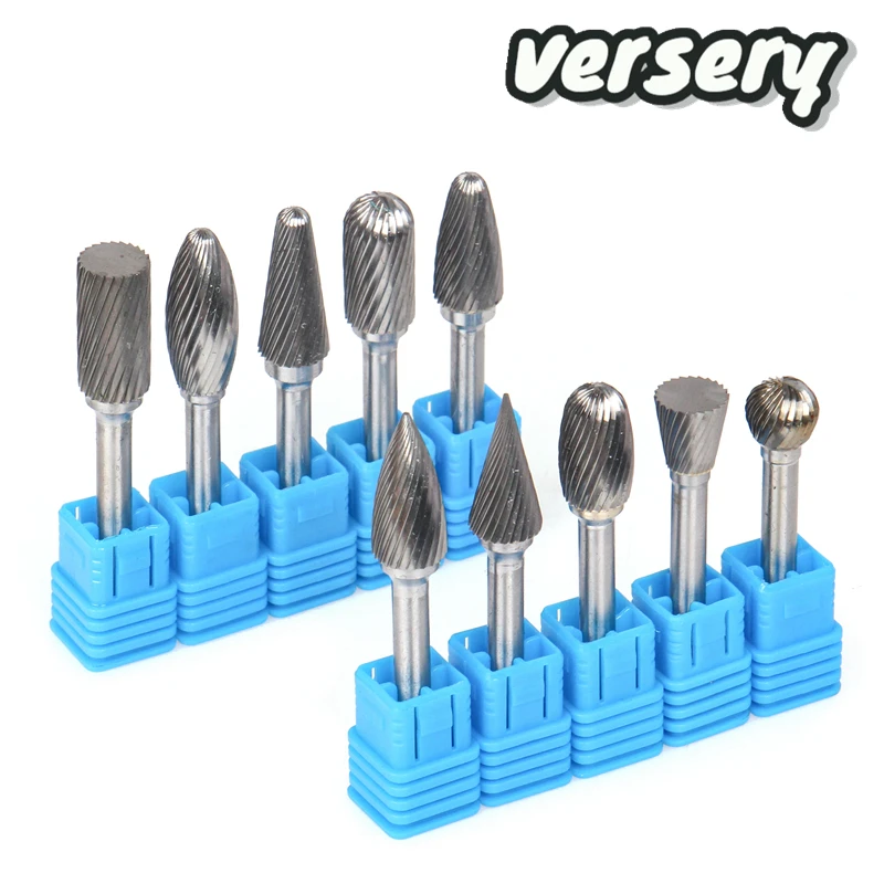 Free Shipping 1pc Head Tungsten Carbide Rotary Burr file Tool Point Die Grinder Abrasive Tools Drill Milling Carving Bit Tools