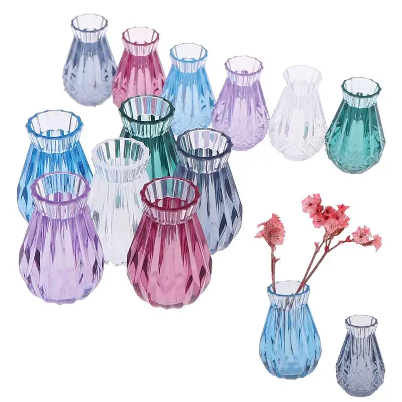 

1/2pcs Mini Vase Ceramics Teapot Basin DIY Furniture Toys Dollhouse Miniature Accessories
