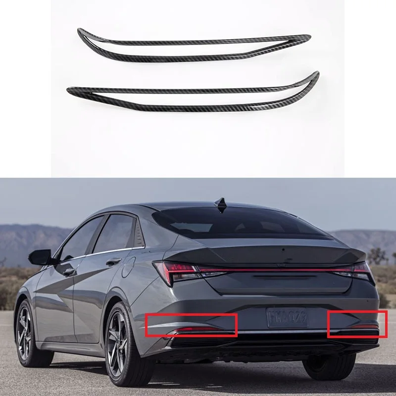 

Хромированная накладка на заднюю противотуманную фару, накладка из АБС-пластика, декоративная рамка для Hyundai Elantra CN7 2020 2021