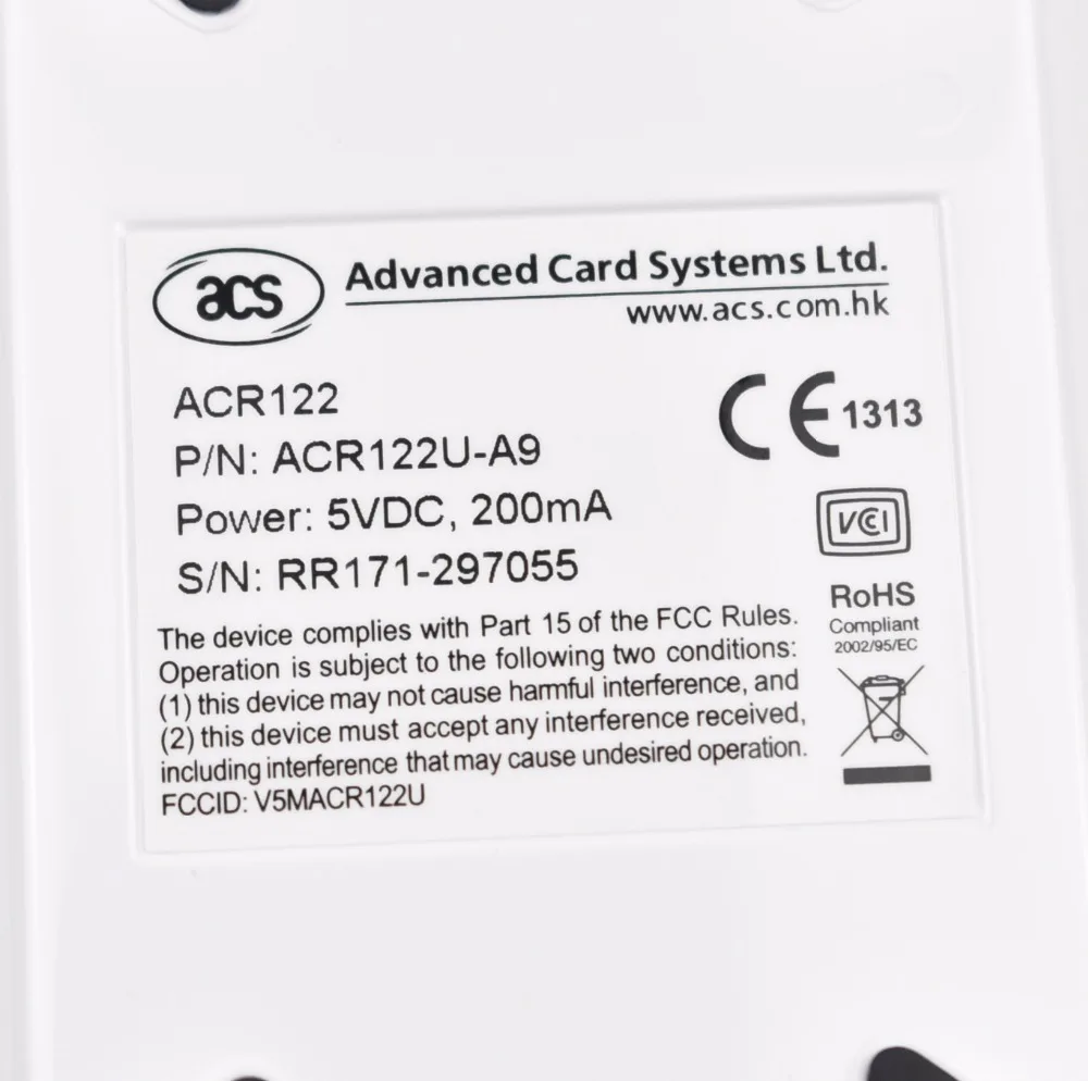 Оригинальный USB ACR122U NFC RFID кардридер записывающее устройство для всех 4 типов