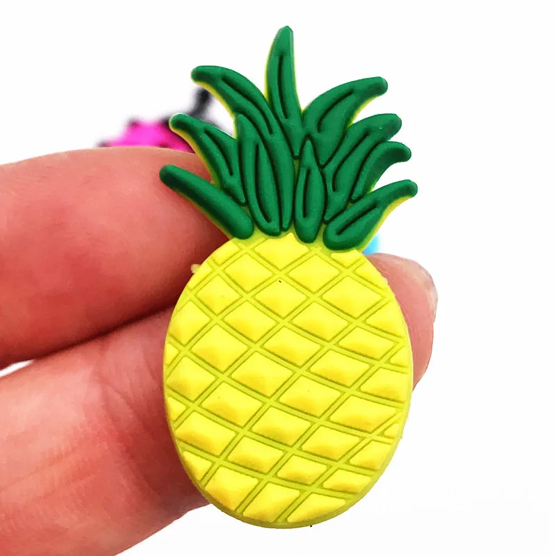 11 шт фрукты различная икона силиконовые аксессуары арбуз Flatback для рюкзака