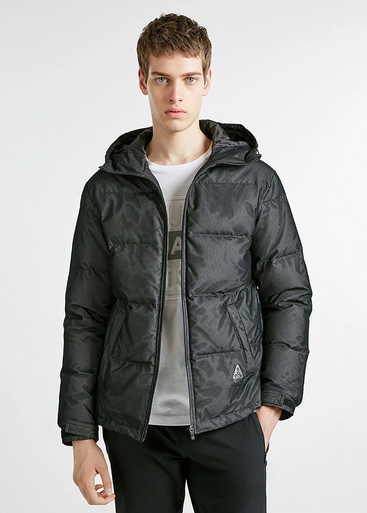 Jack Jones мужской с капюшоном Теплый пуховик Короткая куртка мужская | 218412538