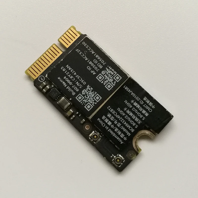 Оригинальная карта BCM943224PCIEBT2 Bluetooth 4 0 Wi Fi в аэропорту для Macbook Air A1369 A1370 A1466 A1465 2010