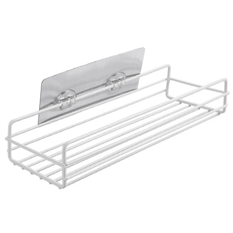 

Creative wall-mounted kitchen and bathroom accessories punch-free bathroom shelf bathroom storage bag storage rack