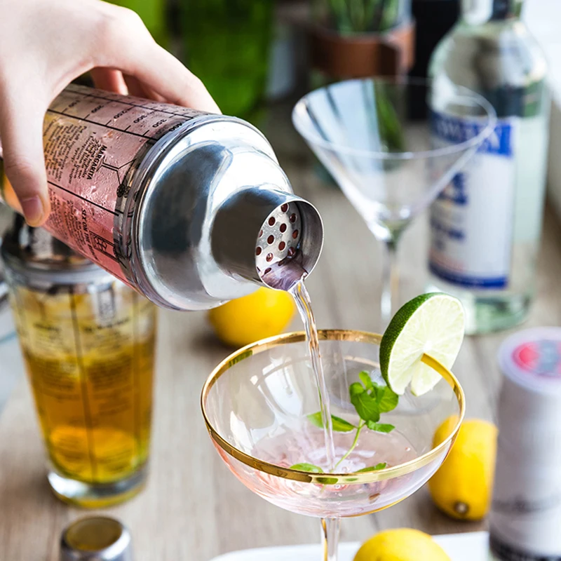 1 шт. барное вино стеклянная смесь мастер прозрачная шкала коктейль 400 мл