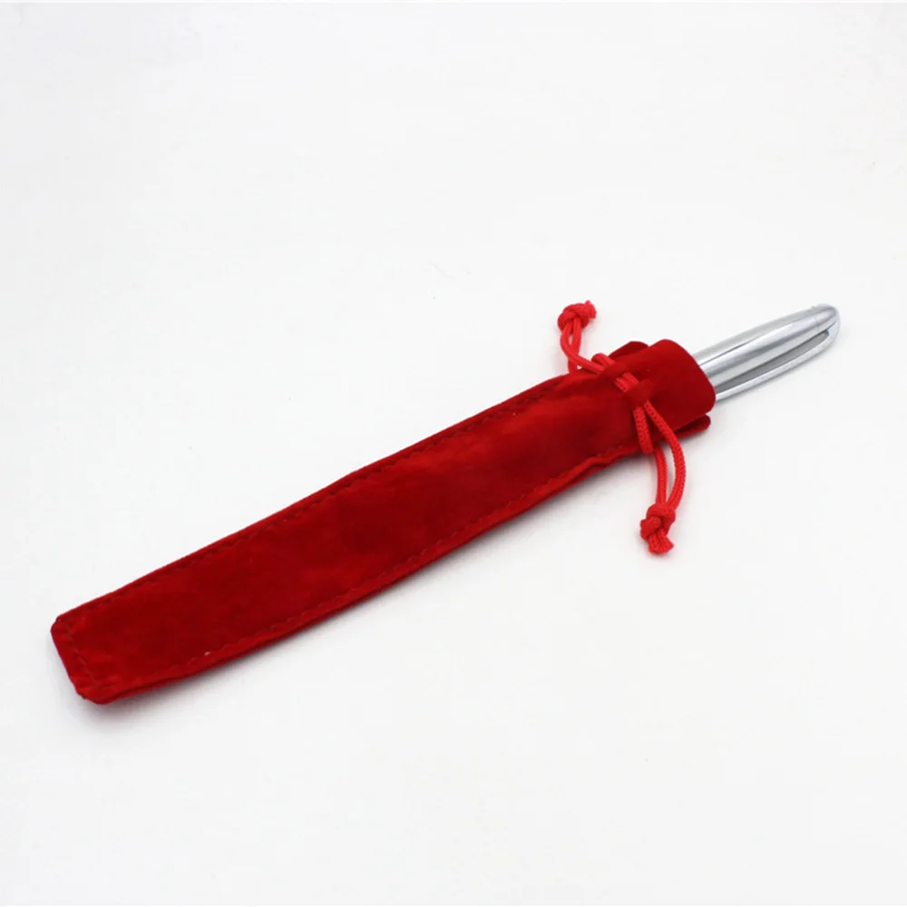 

20pcs Single Drawstring Pen Pouch Sleeve Holder Pen Case Gift Pencil Bag Set (Red)