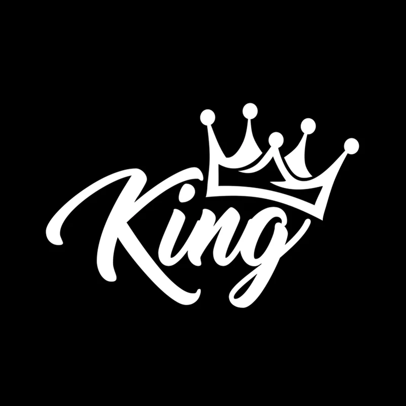 

KING CROWN Funny Vinyl Decoration Car Window Sticker Decal 17cm*11cm