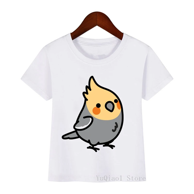 

2020 children's clothing girls boys t-shirt cute bird print tshirt camisetas 2-15 years kawaii kids clothes harajuku shirt tops