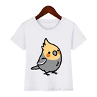 2020 детская одежда, футболка для девочек и мальчиков, футболка с милым принтом в виде птиц, кавайная детская одежда, рубашка в стиле Харадзюку, топы