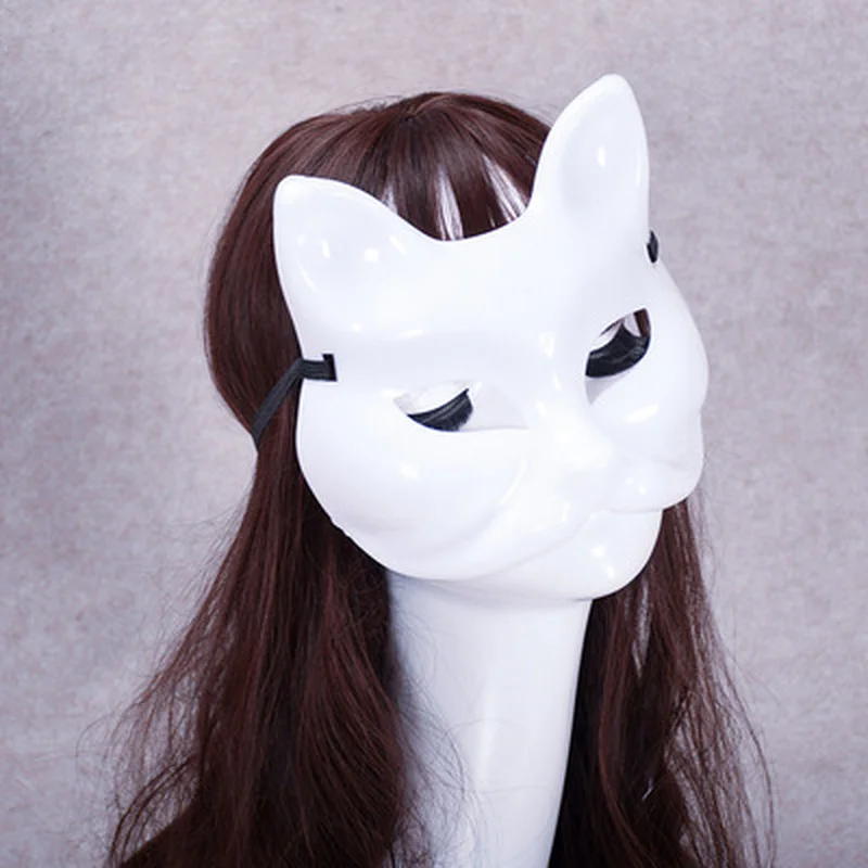Fox Face Mask Cosplay Decoration DIY Handmade Costume Party Unpainted Sexy Women Masquerade Masks |