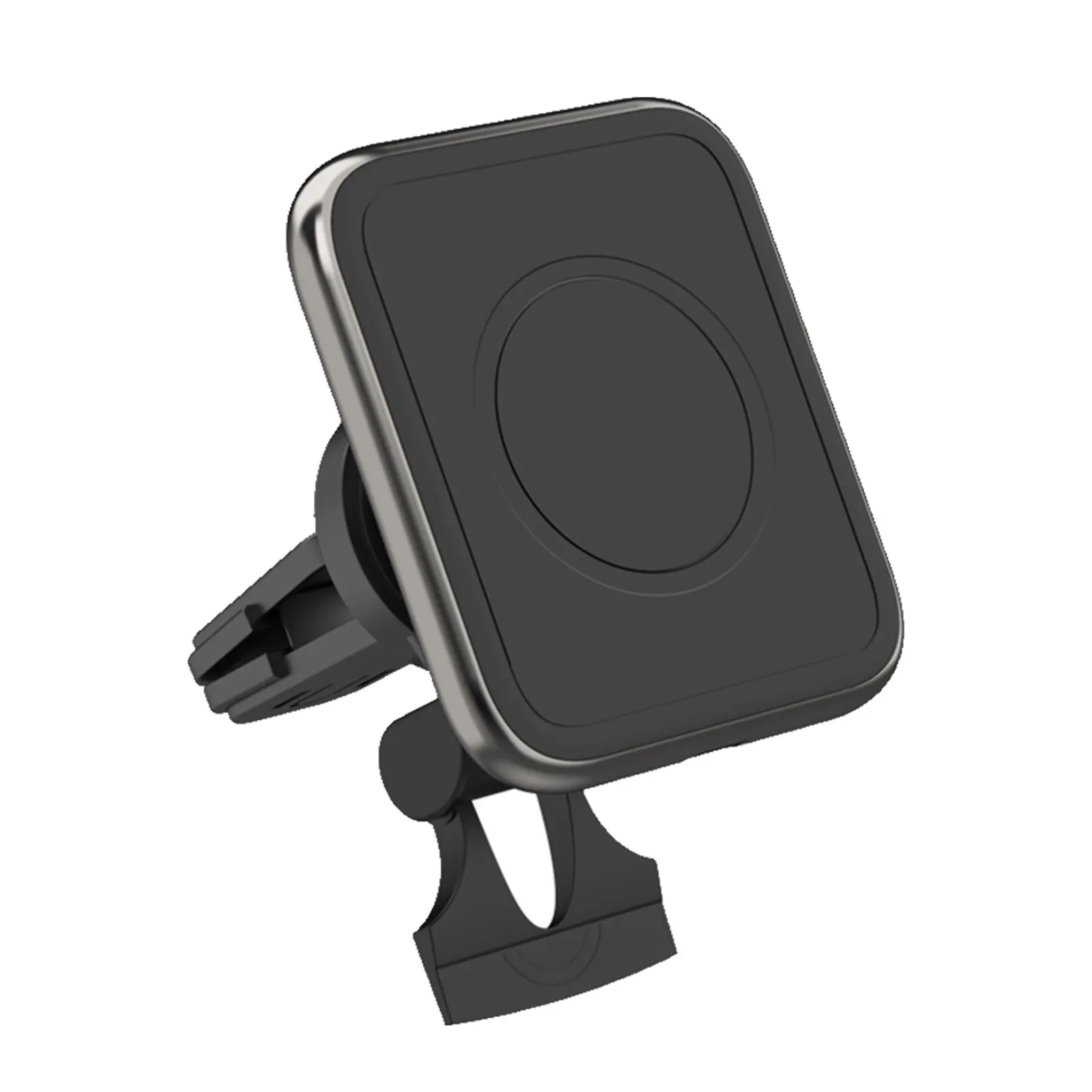 

15W Magnetic Suction Zinc Alloy Holder Fast Charging Multifunctional Travel Car Wireless Charger Interior For IPhone 12