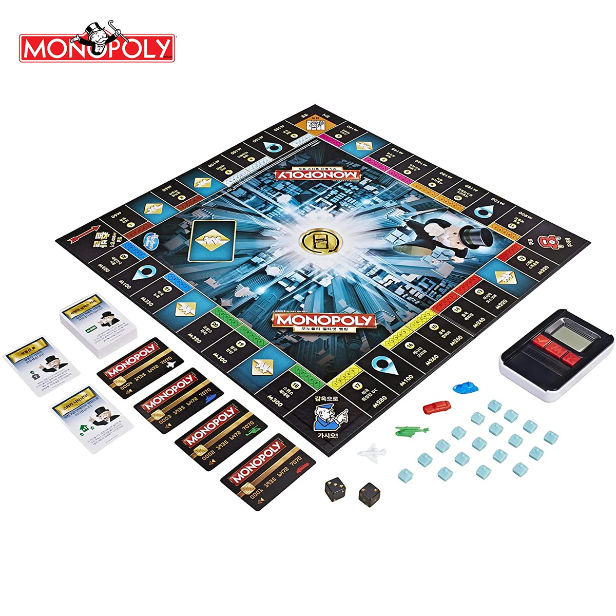 

Monopoly Real Estate Tycoon Children Boys Girls Toys Family Interactive Board Games Toy Gifts Electronic Banking Edition B6677