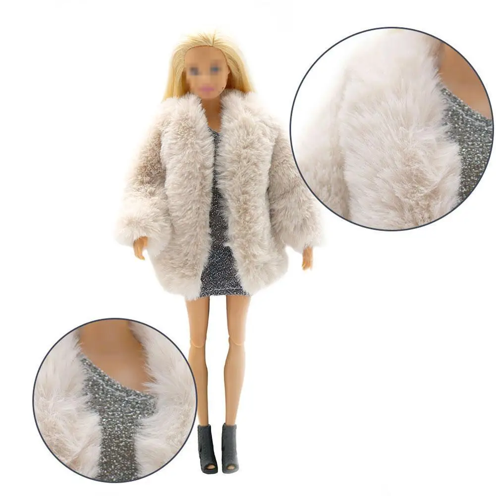 

New 20cm Clothes 3 Styles Plush Coat Fashion Dresses Accessories S5P3 1pcs Gift Girls Kids T Toys Handmade W6H6