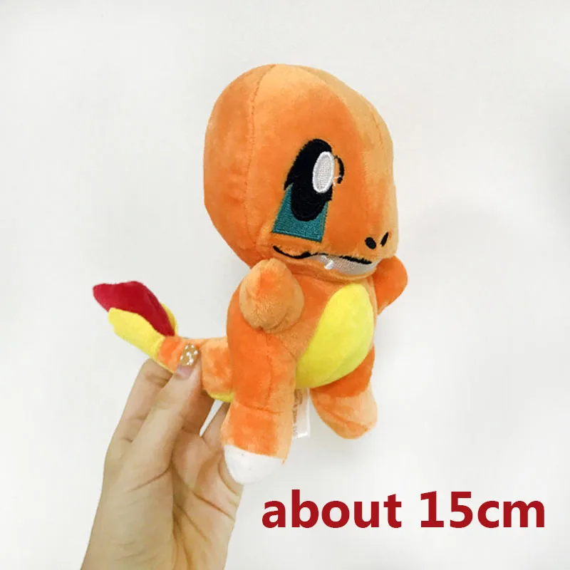 Мультфильм Ash Ketchum Zapdos Squirtle Rayquaza плюшевый чармандер игрушки pkm Мягкие плюшевые куклы игрушки подарки для детей - Цвет: 15cm