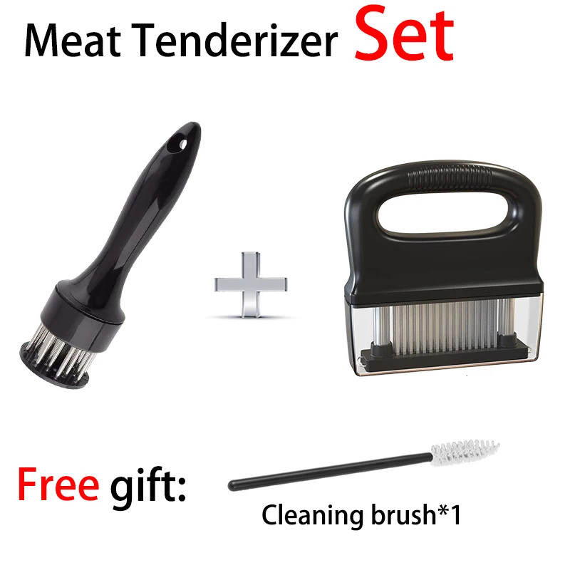 

Kitchen Gadget Set Stainless Steel Needle Meat Tenderizer Set For Different Sizes Steak Meat Pounder Durable Kitchen Accessories