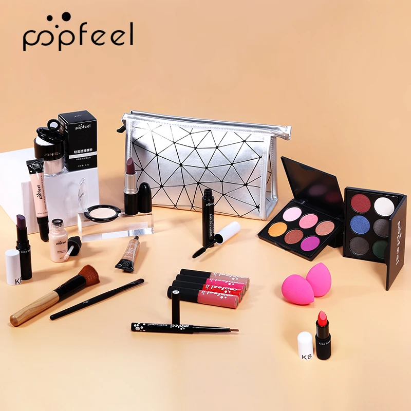Набор для макияжа POPFEEL начинающих девушек несколько комплектов сумка с кремом