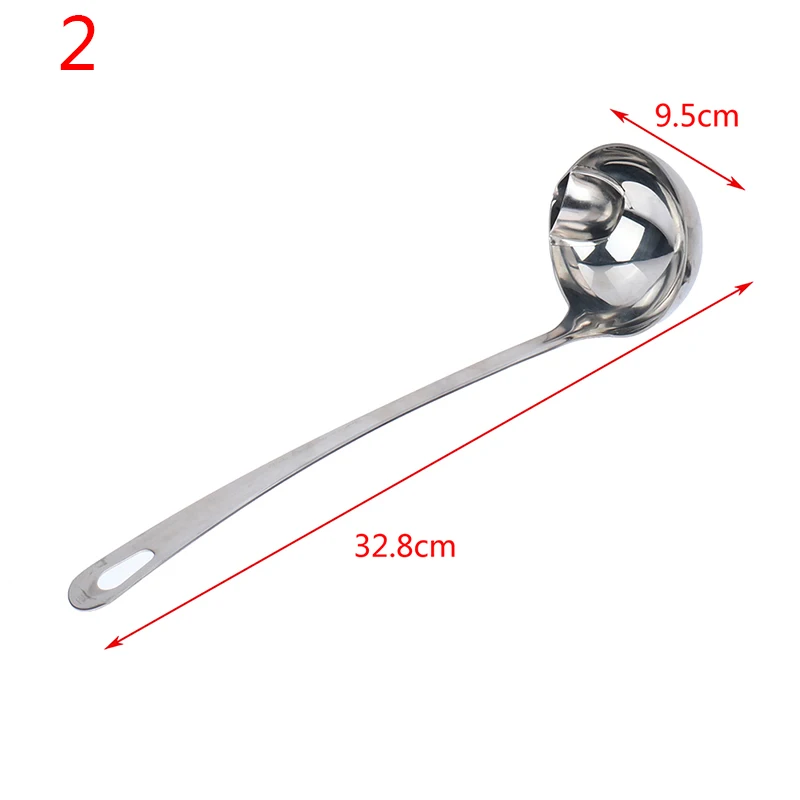 

Stainless Steel Filter Grease Spoon Colander Spoon Soup Oil Separation Tool