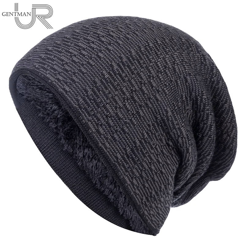 

Unisex Winter Hats For Men & Women Mixed Color Design Warm Ski Beanie Hat Men Women Fur Lined Cotton Knitted Hat Dropshipping