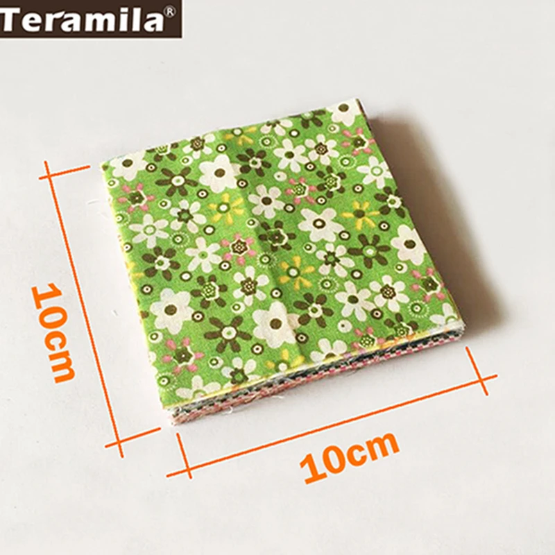 FREE SHIPPING 50pieces 10cmx10cm fabric stash cotton charm packs patchwork quilting tilda no repeat design tissue|fabric green|fabric indiafabric