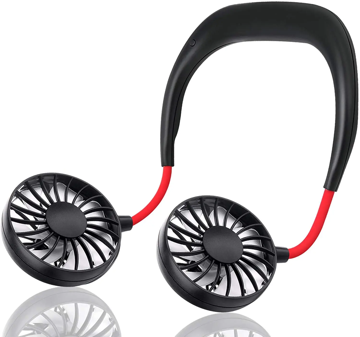 

Hands-Free Portable Neck Fan With Rechargeable Mini Personal USB Fan Adjustable Neck Fan Office Travel Indoor and Outdoor Activi