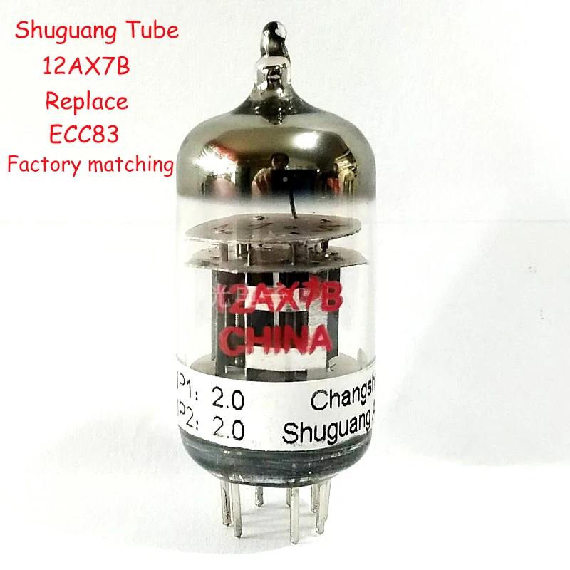 Shuguang 12AX7B заменяет ECC83 вакуумную трубку новые оригинальные заводские