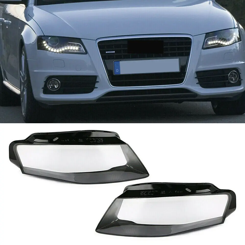 Для Audi A4 B8 2009 2012 Автомобильная сменная фара маска передние фары стеклянная
